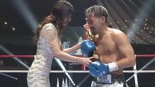 熊田曜子、リングに登場も“ハプニング”発生 「大事なところで…」「ブレブレやん」ファン困惑