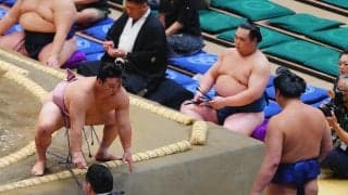 炎鵬、調子は「バッチリです」羽出山を押し出し白星発進　十両復帰３場所目も「慣れるのが怖い」