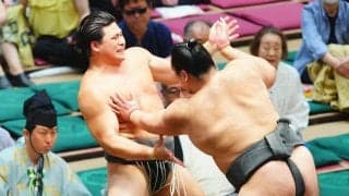“イケメン力士”大森が初黒星　一方的に土俵割り１勝１敗　３場所連続の連勝発進ならず