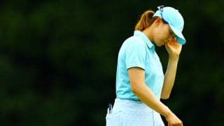 最終9番で池ポチャ 1打届かず涙の予選落ちに渋野日向子「今は下を見ることが多い」