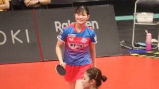 シングルス初勝利の17歳・牧野美玲が見せた可能性　語った日本のエース・張本美和の“凄み”「頭3個、4個くらい抜けている」【Tリーグ】