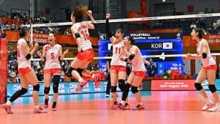 女子日本代表　韓国にストレート勝ちで決勝進出　決勝は中国と対戦