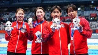 【競泳】池江璃花子が混合400mメドレーリレーで銀「足を引っ張った」通算11個目のメダル