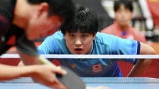 【卓球】張本智和、まさかの７連続失点　第2Gは19歳温瑞博に苦戦