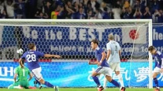 【日本代表】松木玖生、国際Aマッチデビュー戦でいきなりの先制ゴール！
