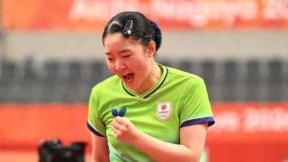 【卓球】18歳張本美和、中国・王曼昱を追いつめる　兄妹同日で世界１位撃破なるか
