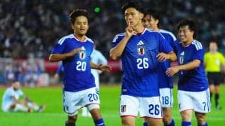 【日本代表】塩貝健人が土壇場の勝ち越し弾！代表初ゴールに「あんまり良く覚えてない」