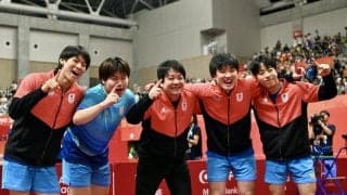 【卓球】60年ぶりV日本男子の岸川聖也監督「中国に勝つことを目標してきた」張本、松島たたえる