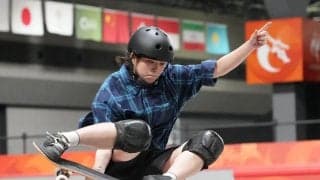 【スケボー】「何も言わず去ってしまった」岡本碧優がパーク女子銅、東京五輪４位から昨年復帰