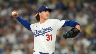 ５回まで無安打投球続けていたドジャースのタイラー・グラスノー、初安打を起点に先制点を献上