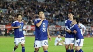 来てたのか！日本勝利のスタジアム、豪華ＶＩＰ席に「可愛すぎる」女優２５歳が「圧倒的美女」「ユニホームすごく似合う」豪華食事も羨望！
