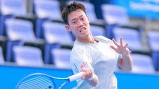 【テニス】錦織圭“ラストマッチ”に向け元気いっぱい約１時間練習
