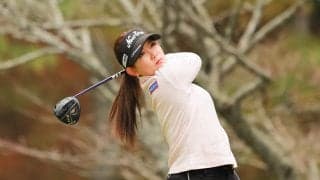 吉本ひかるが単独首位で最終日へ 青木香奈子ら4人が1打差2位／女子下部