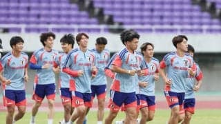 ウルグアイ戦勝利から一夜明け　森保ジャパンが広島で練習開始　ＦＷ塩貝健人ら姿みせる　午前中にチャーター機で宮城→広島へ