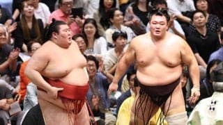 朝乃山が３敗を守り、優勝戦線にとどまる　熱海富士に勝ち、２３年夏場所以来の２ケタ勝利…大の里の１３日目Ｖは消える