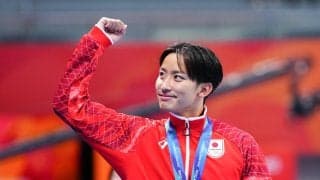 【競泳】男子200ｍ背泳ぎで西小野皓大が金「自分の泳ぎにだけ集中」入江陵介以来3大会ぶり