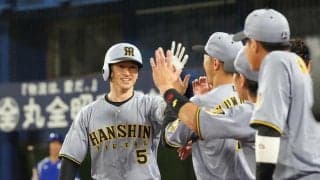 【阪神】近本光司のヒットパレード止まらず　5号ソロは空砲「もう僕たちは勝つだけなので」