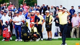 松山英樹＆久常涼ペアが世界1位シェフラー組と激突 劣勢の米国主将「まだ3分の1」