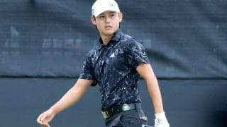 【男子ゴルフ】２日間で１９バーディー！　驚異の「６０」で首位浮上　大西魁斗「うれしい」　４年ぶり２勝目に王手