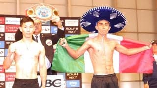 松本流星が計量クリア、WBO暫定王座獲得へ「すごくワクワク」愛妻のリカバリー食で英気