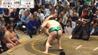 「女将さんお綺麗」「美人が映ってると思ったら…」大相撲、客席に“凛”とした女性の姿 ひと際目立つ存在感に熱視線