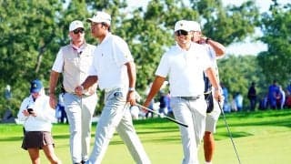 松山英樹&久常涼は世界1位ペアに黒星 世界選抜リードで最終日へ