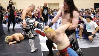 「新日本プロレス」矢野通、「流血戦」顔面モザイク処理で放送…テレビ朝日系「ワールドプロレスリング」に矢野が「Ｘ」で「私は放送コードに引っかかってしまったようだ！」