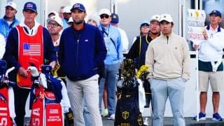 松山英樹は最終日シングルスマッチでモリカワと激突 久常涼は1番手でヤング戦