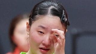 【卓球】張本美和が号泣「完敗」「全てにおいて相手が強かった」　シングルス銅メダル　中国の世界１位・王曼昱の壁に再びはね返される　日本勢３２年ぶり金ならず…アジア大会