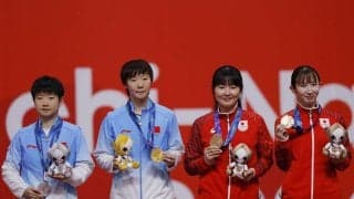 【卓球】シングルス銅の張本美和＆早田ひな、試合から６時間後に表彰式＆会見も疲れ見せず　２８日ダブルス金へ「ラスト１種目、全力で」…アジア大会