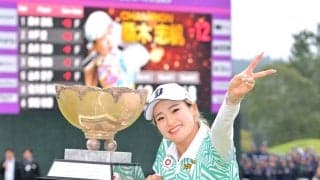 【女子ゴルフ】桑木志帆「飲むぞー！」逆転で全英制覇後初Ｖ　牛タンペロリ胃袋も元気
