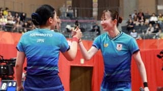 卓球　女子ダブルスで早田ひな＆張本美和ペアが決勝進出！６０年ぶりの金メダルに王手　世界３位の香港ペアをわずか２９分ストレートで圧倒