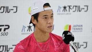 坂本怜、1回戦は世界37位アルナルディ「いいとこ引いてくれた」　錦織の引退に「日本のテニスは錦織圭のもの」と寂しさ[木下グループジャパンオープン]