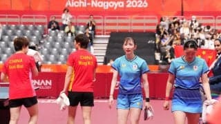 【卓球】まさかの11連続失点で無得点に「エグ」「強すぎ」　みわひな銀…中国ペアにネット衝撃