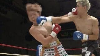 「動かんやん」右ストレートを“ズドン”で衝撃KO 「棒立ちでワンツーを…」1ラウンド失神決着に驚き