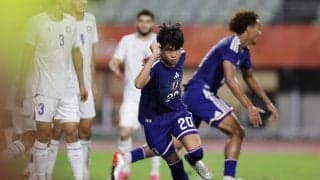 【日本代表】U21が終盤に石橋瀬凪のヘッドでようやく追いつく　ウズベキスタン戦
