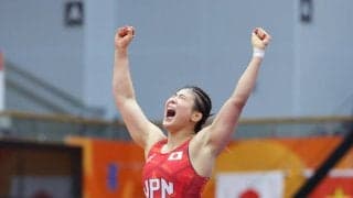 【レスリング】日本女子、２夜連続金メダル ！６２キロ級・尾崎野乃香、徹底防御で難敵・北朝鮮選手に雪辱Ｖ…アジア大会