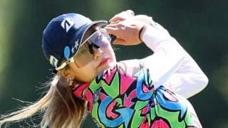 【女子ゴルフ】桑木志帆「ワクワクしかない」　強風下で「６８」　３位でホールアウト　日米メジャー同一年制覇へ！