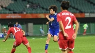 【なでしこ】上野真実が先制ゴール　前半32分、こぼれ球を右足でゴール左下へ