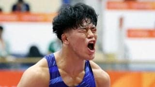アジア大会　男子レスリング勢が「ギニュー特戦隊」！ＪＯＣメダリストショットが「カッコ良すぎ」「センス最高」ビシッと決めポーズに反響