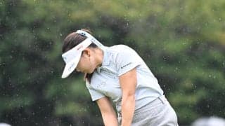 河本結、鮮やかチップインバーディー「ラインが良かった」暫定35位で競技終了