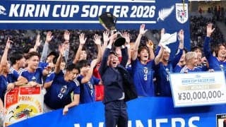【日本代表】賞金3000万円落ちた…表彰式で“ハプニング”発生　伊東純也＆板倉滉にツッコミ