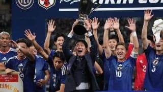 森保ジャパンが優勝！ 圧巻の上田綺世が4戦4発目で先制ゴール＆堂安律が決勝点！ 結婚発表の久保建英も満面の笑み！ 鈴木彩艶が満足げな表情で応え、影山優佳はウインク！