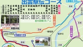 【出雲駅伝】コース紹介　３大駅伝最短45・１キロ　「逆転の６区」アンカー10・２キロが最長