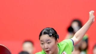 【卓球】張本美和は決勝進出を逃してぼう然　世界２位中国の王曼昱に悔しい３連敗…チャイナスマッシュ