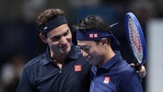 現役引退のテニス錦織圭、フェデラーと初めてペア組んで劇勝「思い出になった」「特別な経験に」
