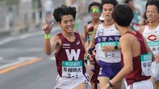 【出雲駅伝】早大の１年・本田桜二郎が区間賞、６人ごぼう抜きでトップ浮上！「ゴールテープを切る姿を楽しみにしています」とたすきを託す　２位に中大が続く