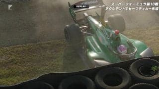 「めちゃめちゃ突っ込まれた」大荒れ日本最速レース、1コーナーで“戦慄アクシデント” 3度目のSC出動「ブレーキ全く効かなかった」