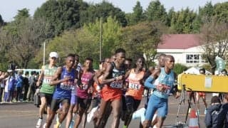 伏兵・武蔵野学院大が大健闘１２位！箱根逃すも選手は「よっしゃ！」ガッツポーズで歓喜、監督は涙「うれしい」前年２６位からのジャンプアップに会場どよめきも　来年出場枠増で予選会から１５枠　佐野主将は後輩に夢託す「頑張ってほしい」