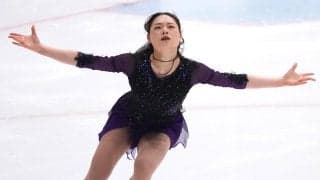【フィギュア】奥野友莉菜、母手作りの紫衣装でＶ「手がきれいに見える」そのこだわりとは？